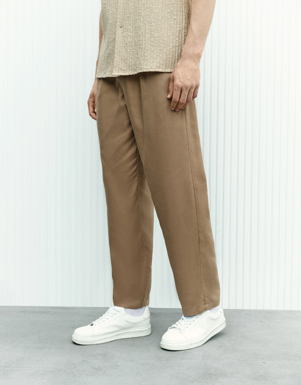 Woven Long Straight Pants