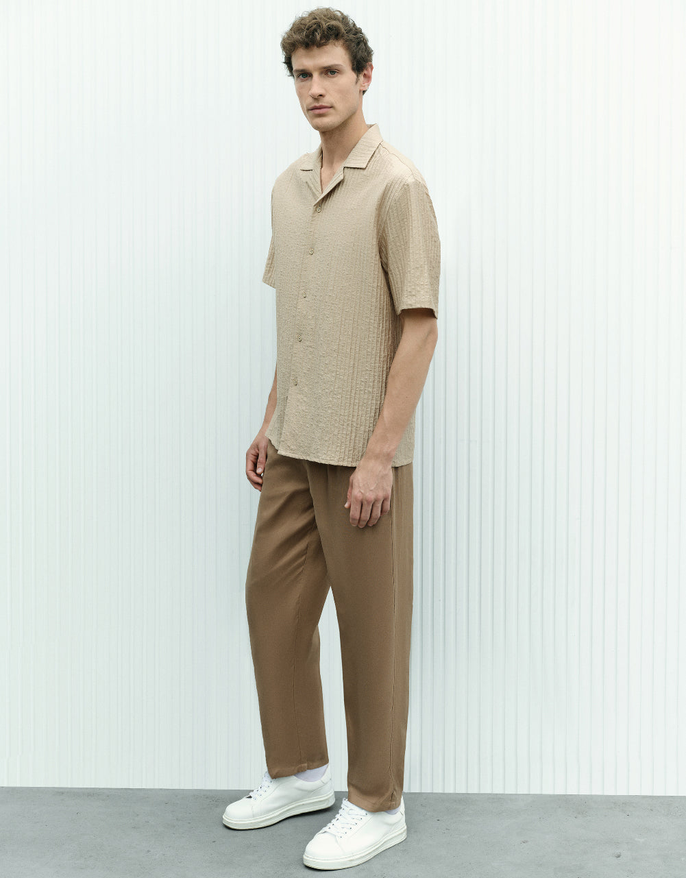 Woven Long Straight Pants