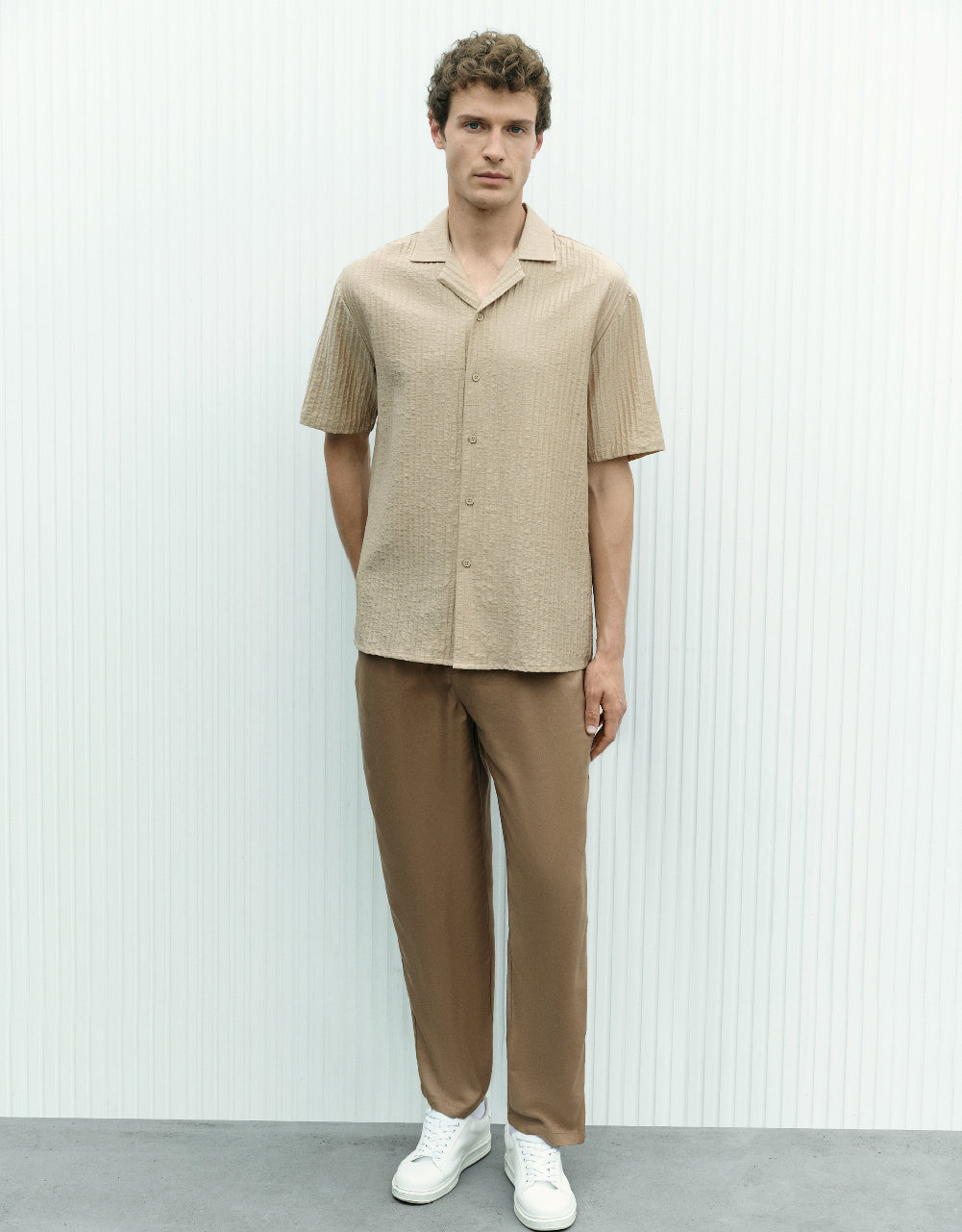 Woven Long Straight Pants
