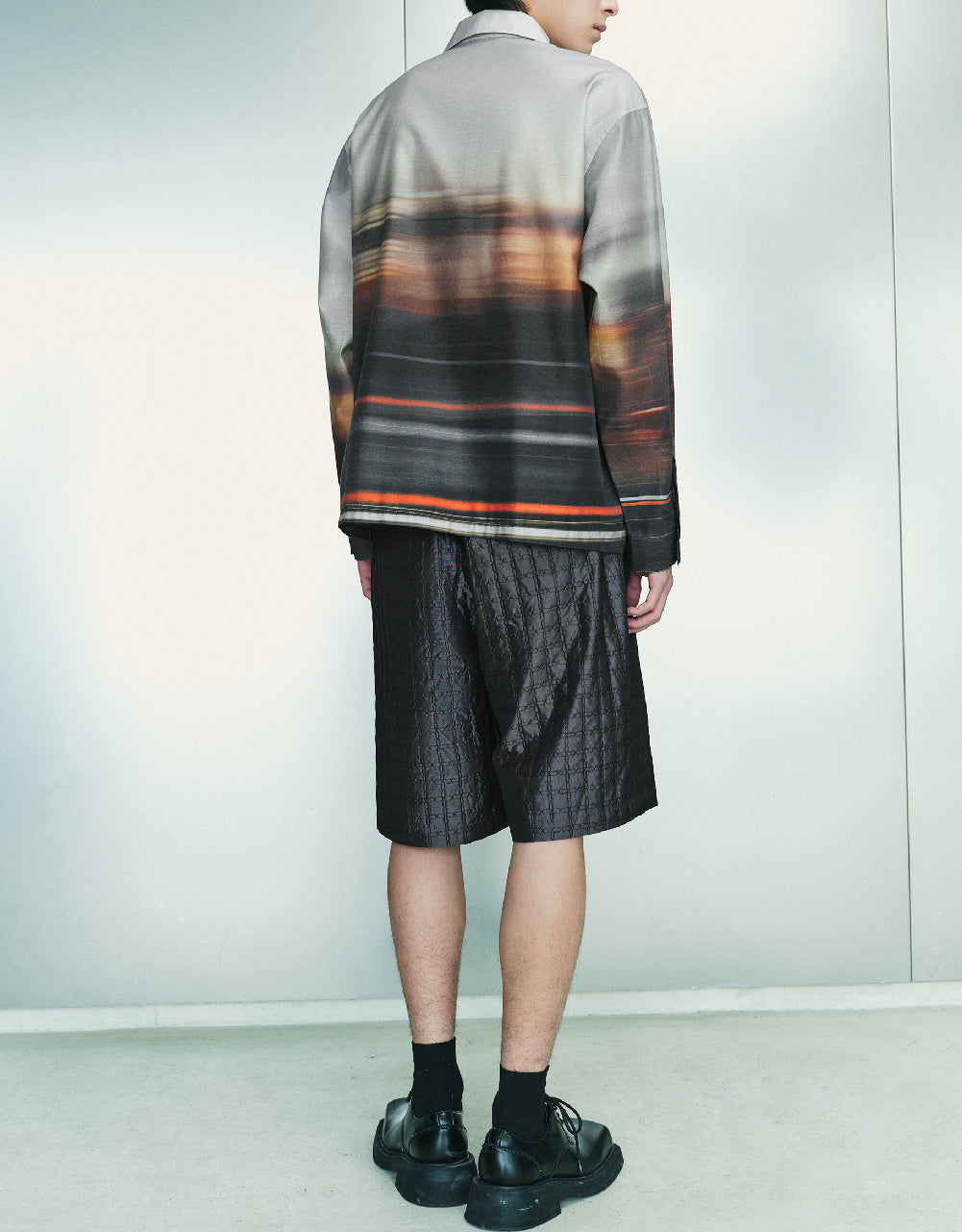 Textured Oversized Shorts