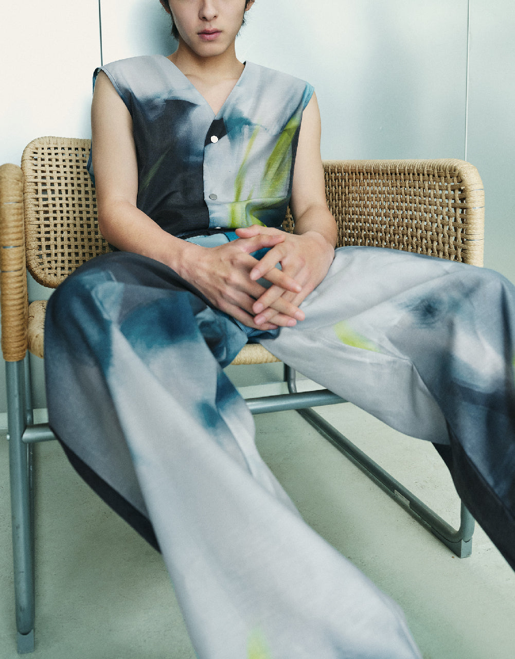 Printed Jumpsuit With Belt