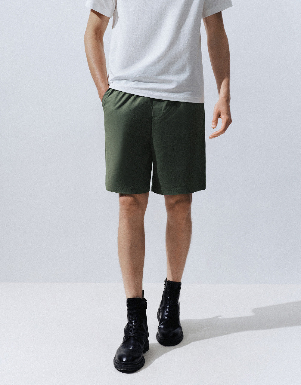 Drawstring Waist Shorts
