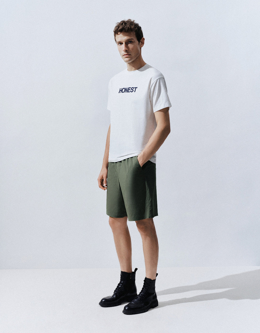 Drawstring Waist Shorts