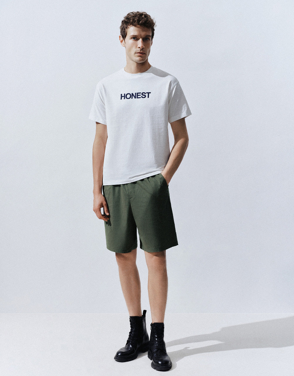 Drawstring Waist Shorts