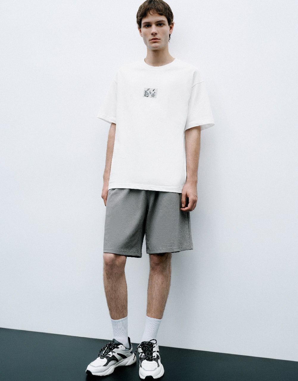 Drawstring Waist Knitted Shorts