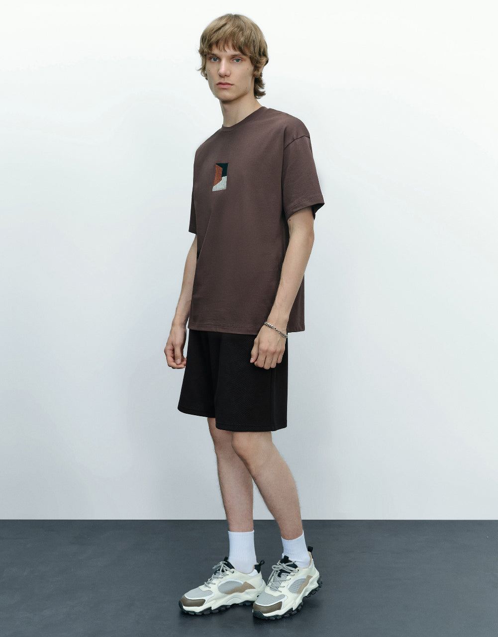 Drawstring Waist Knitted Shorts