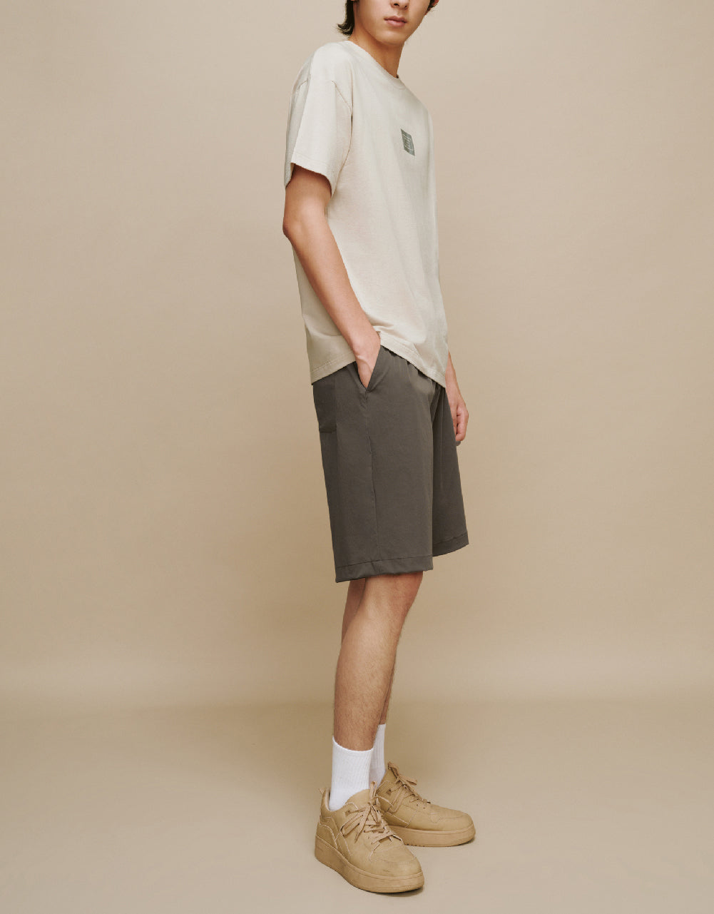 Drawstring Waist Oversized Shorts