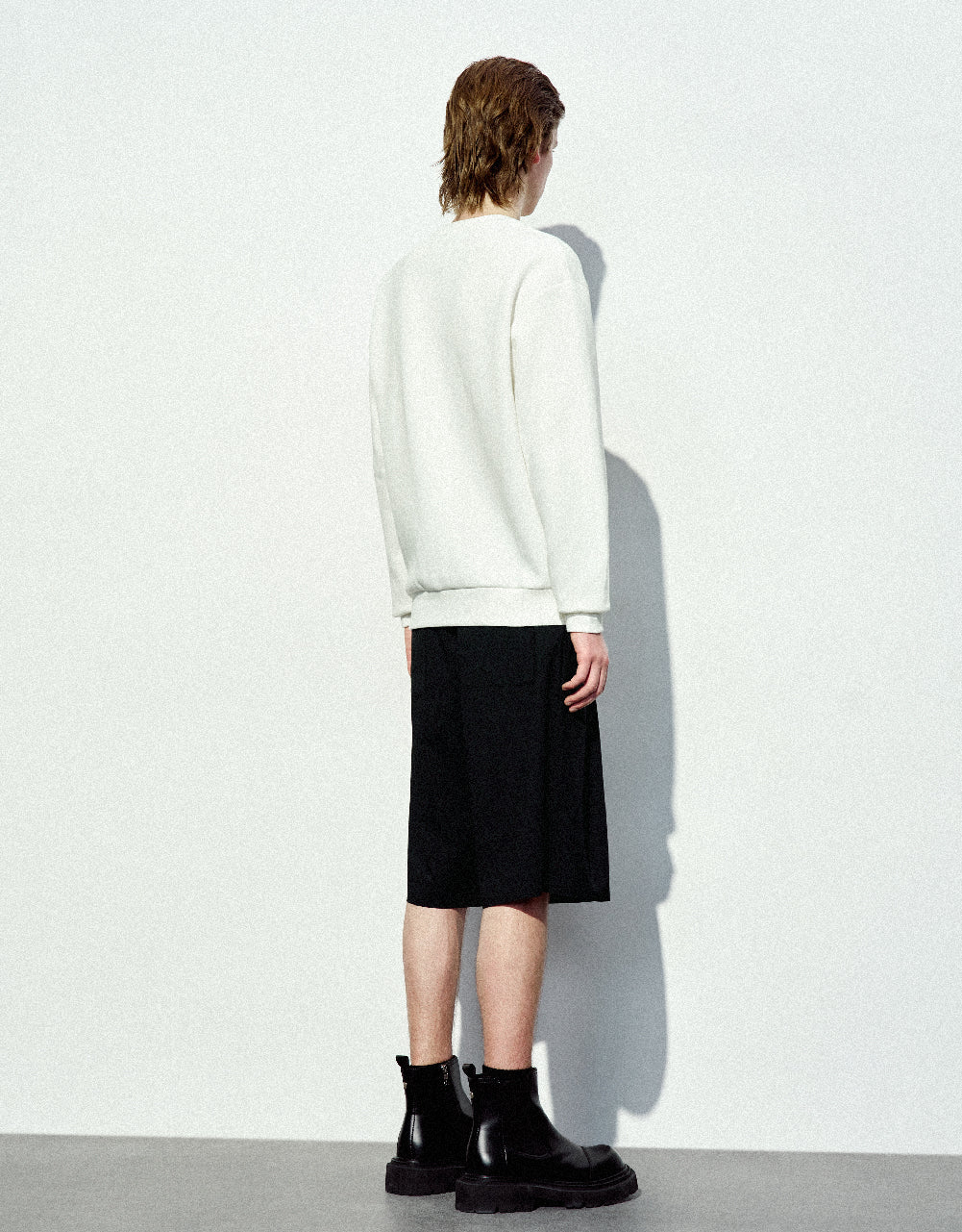 Raw Hem Oversized Shorts