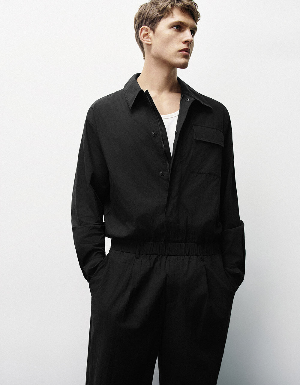 Lapel Oversized Jumpsuit