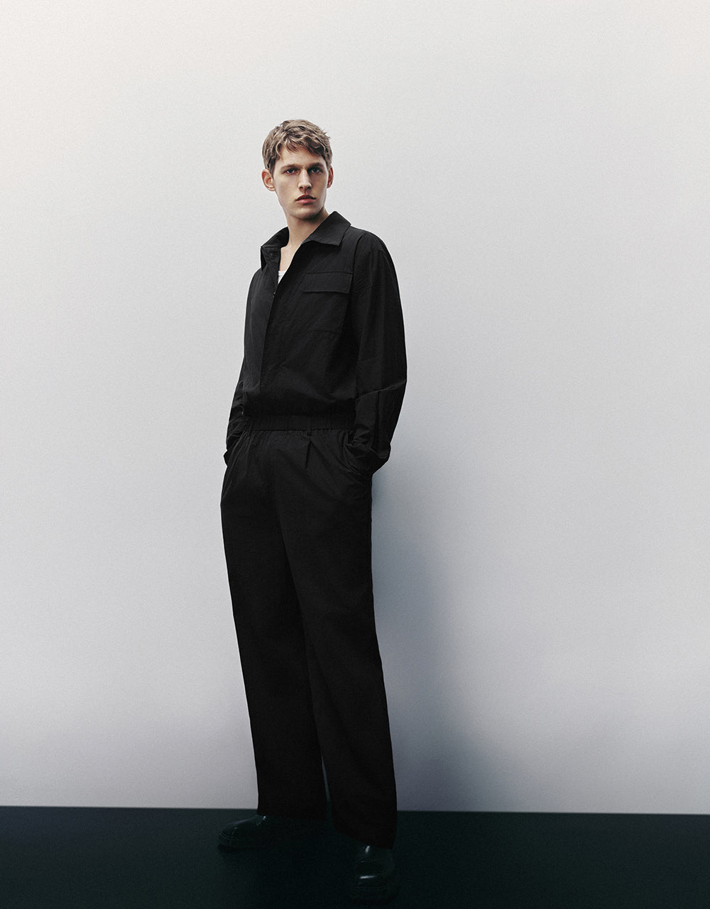 Lapel Oversized Jumpsuit