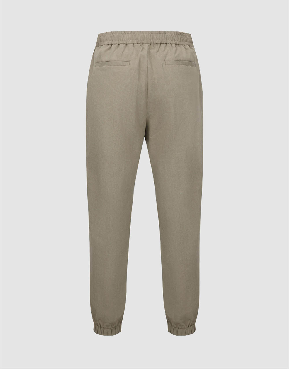 Elastic Waist Knitted Carrot Fit Pants