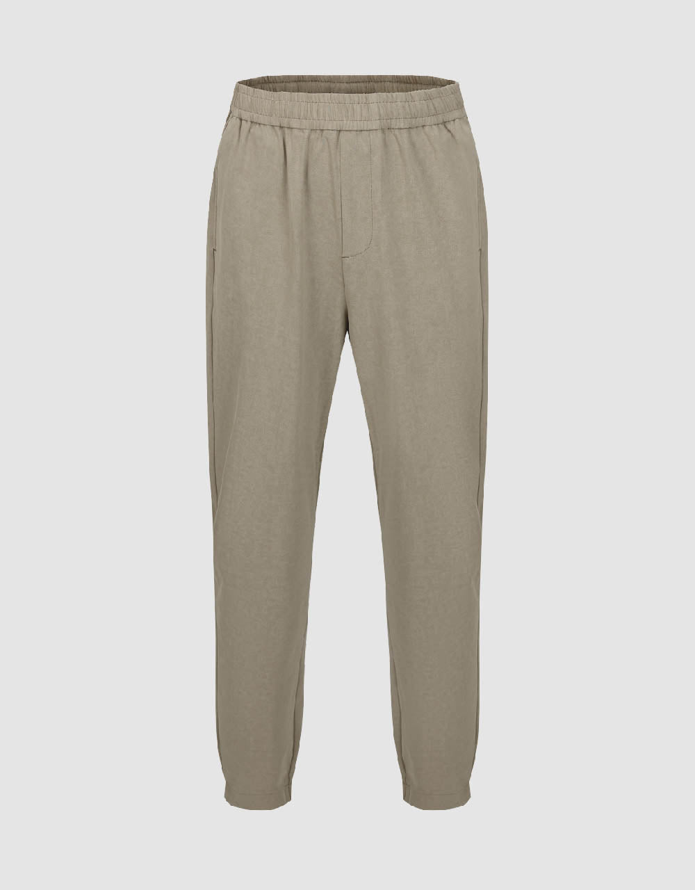 Elastic Waist Knitted Carrot Fit Pants