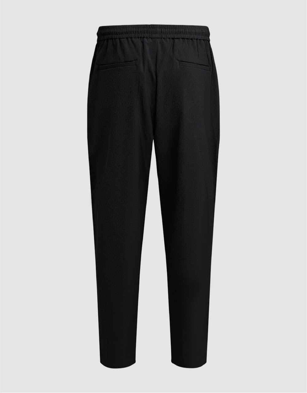 Drawstring Waist Carrot Fit Pants