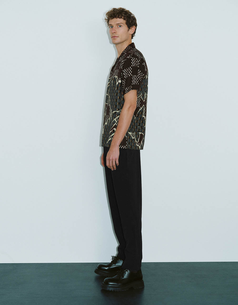 Drawstring Waist Carrot Fit Pants