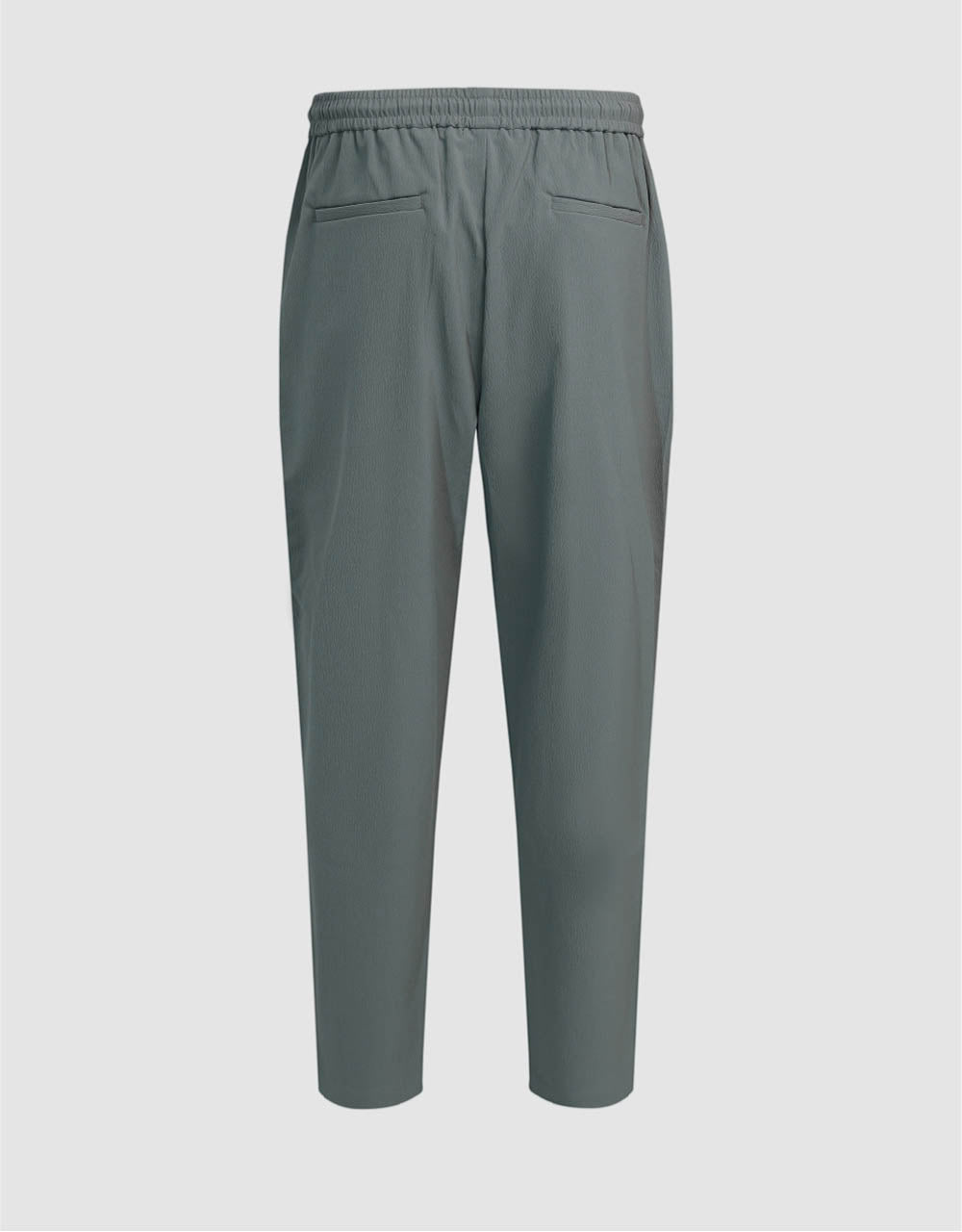 Drawstring Waist Carrot Fit Pants