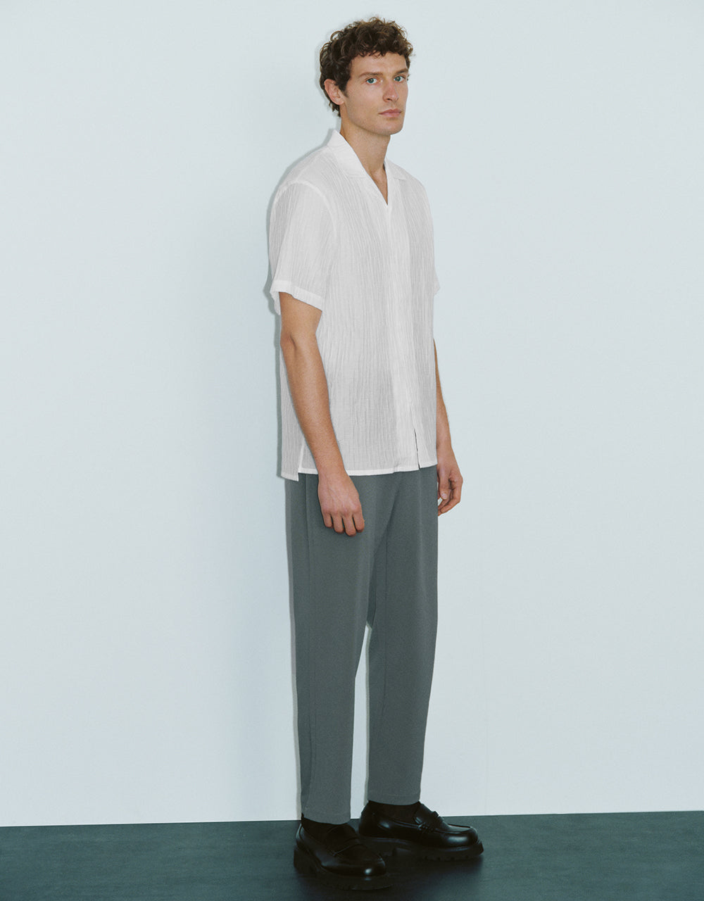 Drawstring Waist Carrot Fit Pants