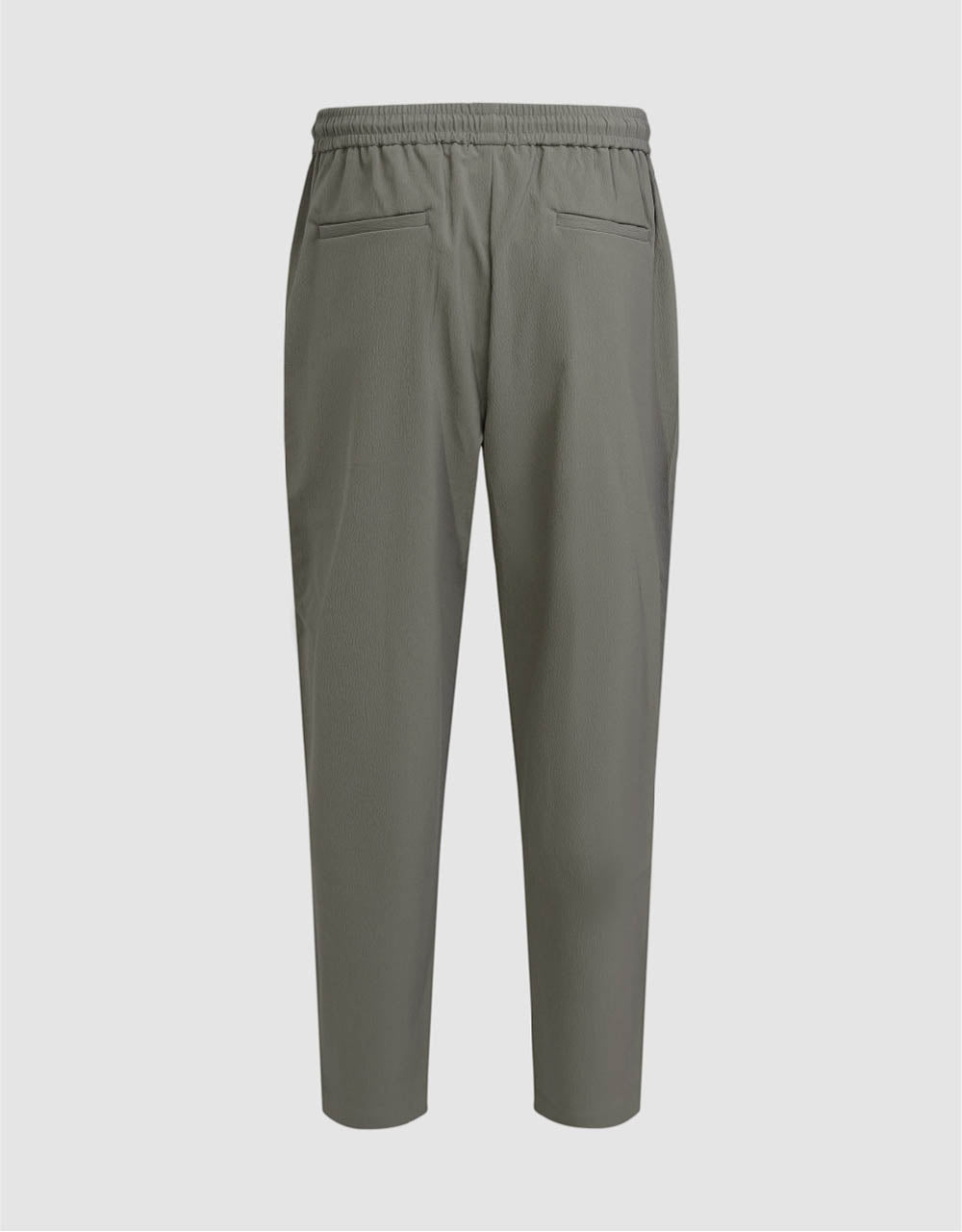 Drawstring Waist Carrot Fit Pants