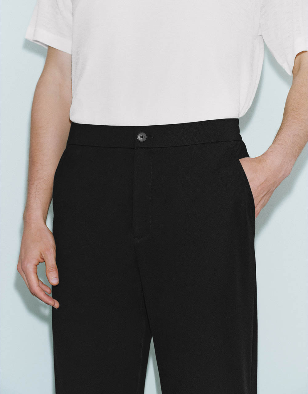 Loose Knitted Carrot Fit Pants