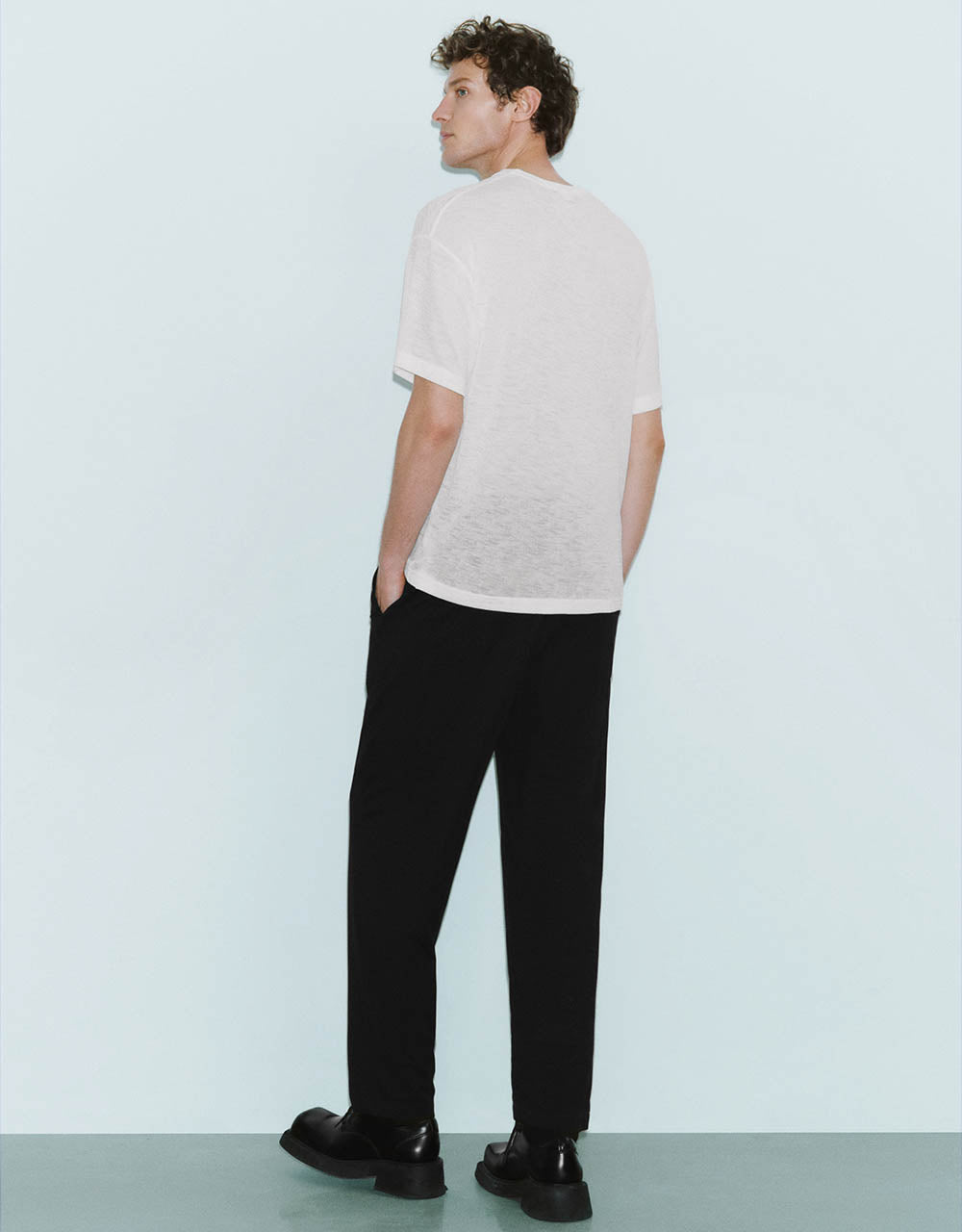 Loose Knitted Carrot Fit Pants
