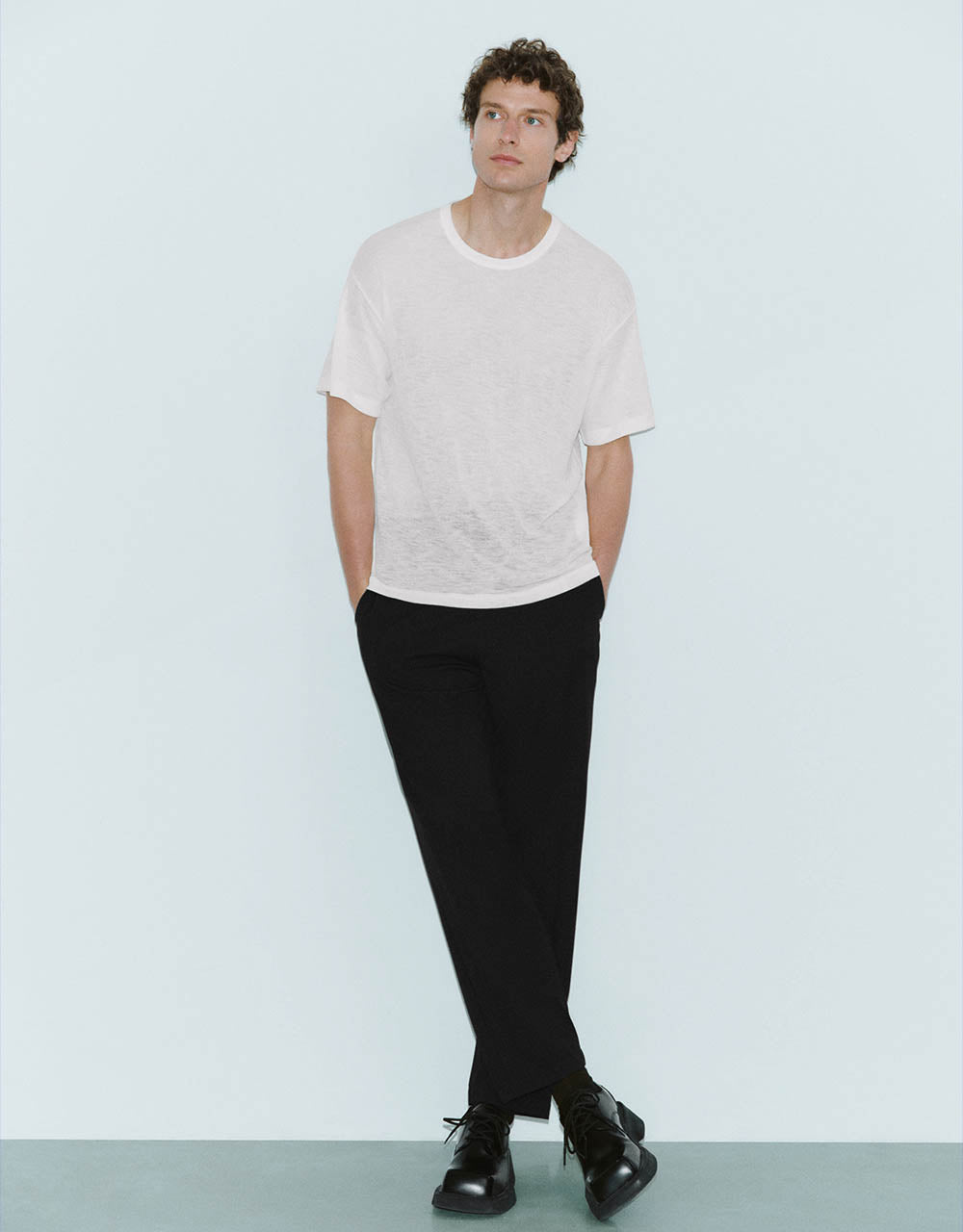 Loose Knitted Carrot Fit Pants