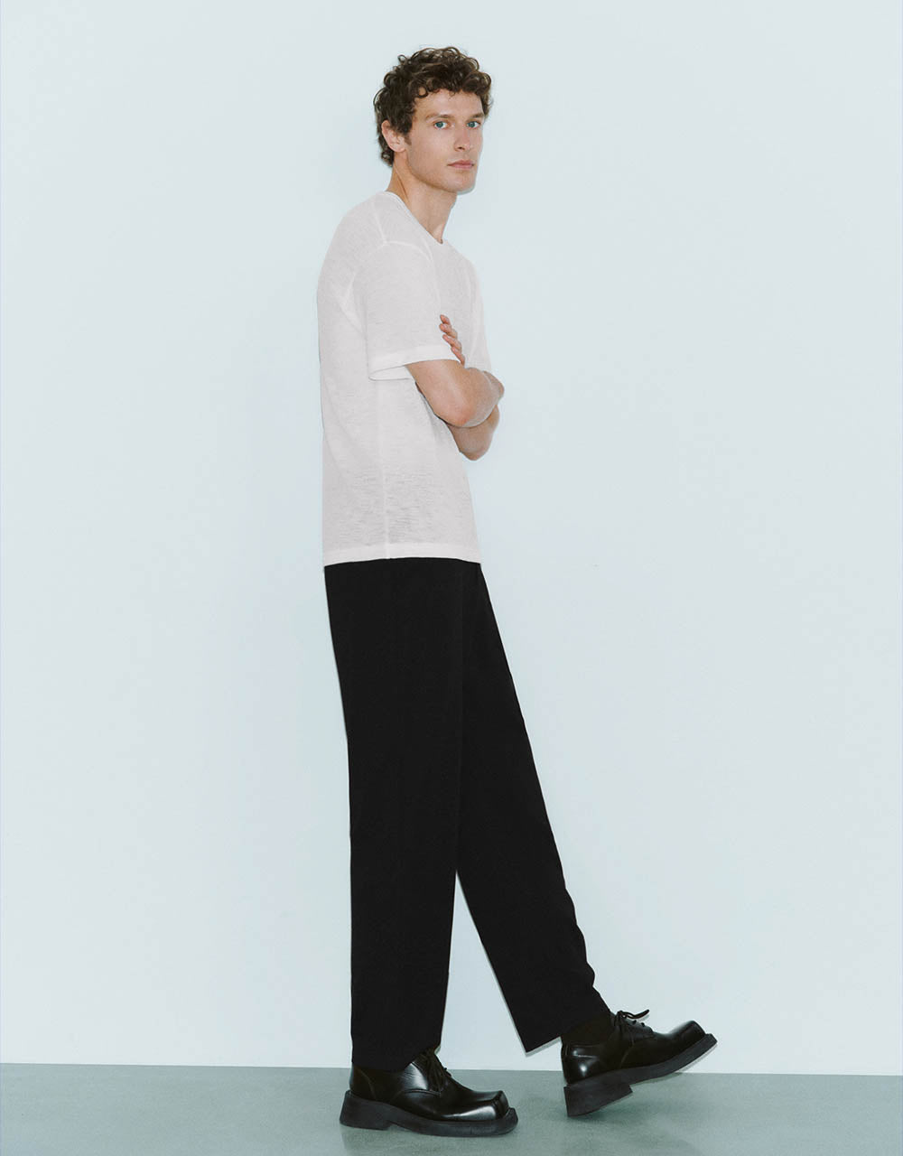 Loose Knitted Carrot Fit Pants