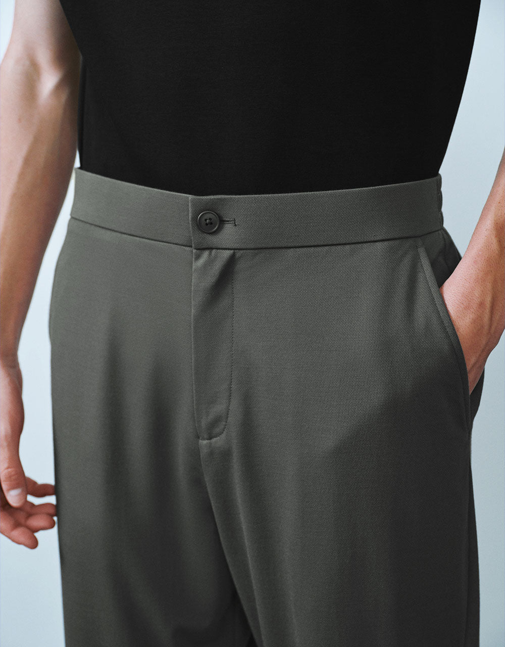 Loose Knitted Carrot Fit Pants