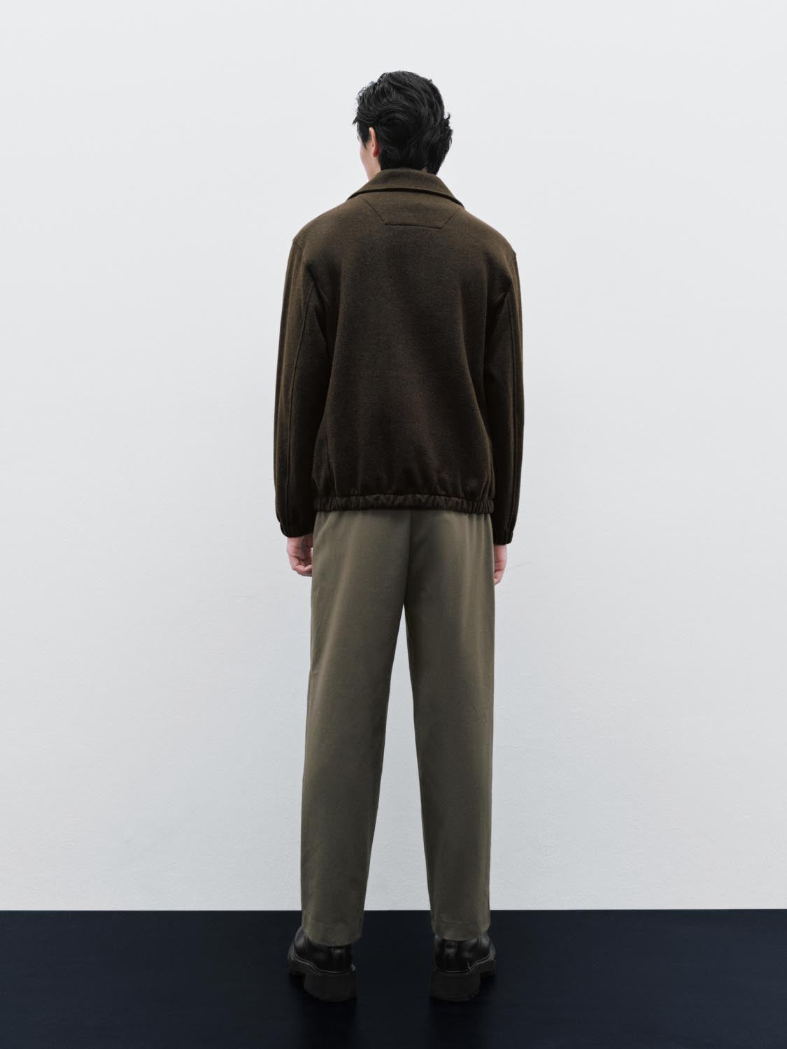 Tailored Pleated Straight Leg Pants