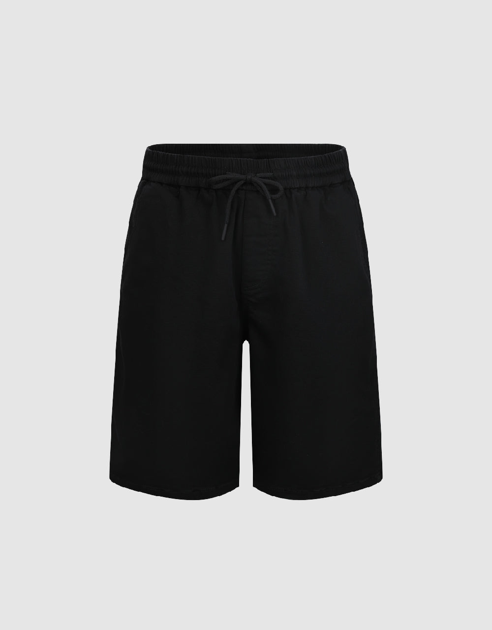 Drawstring Waist Denim Shorts