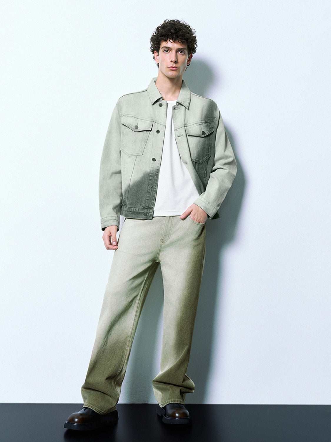 Gradient Loose Denim Jacket