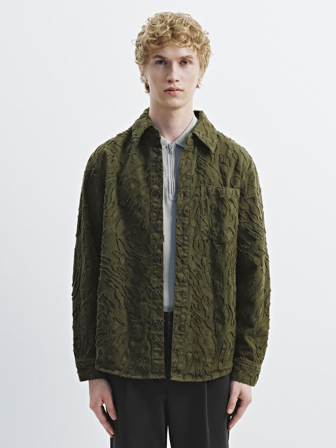 Patch Pocket Embroidered Shirts