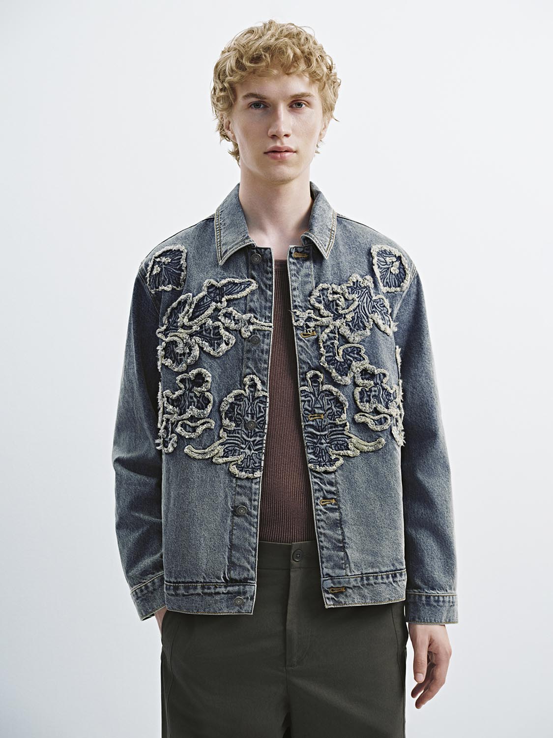 Embroidered Button Up Denim Jackets