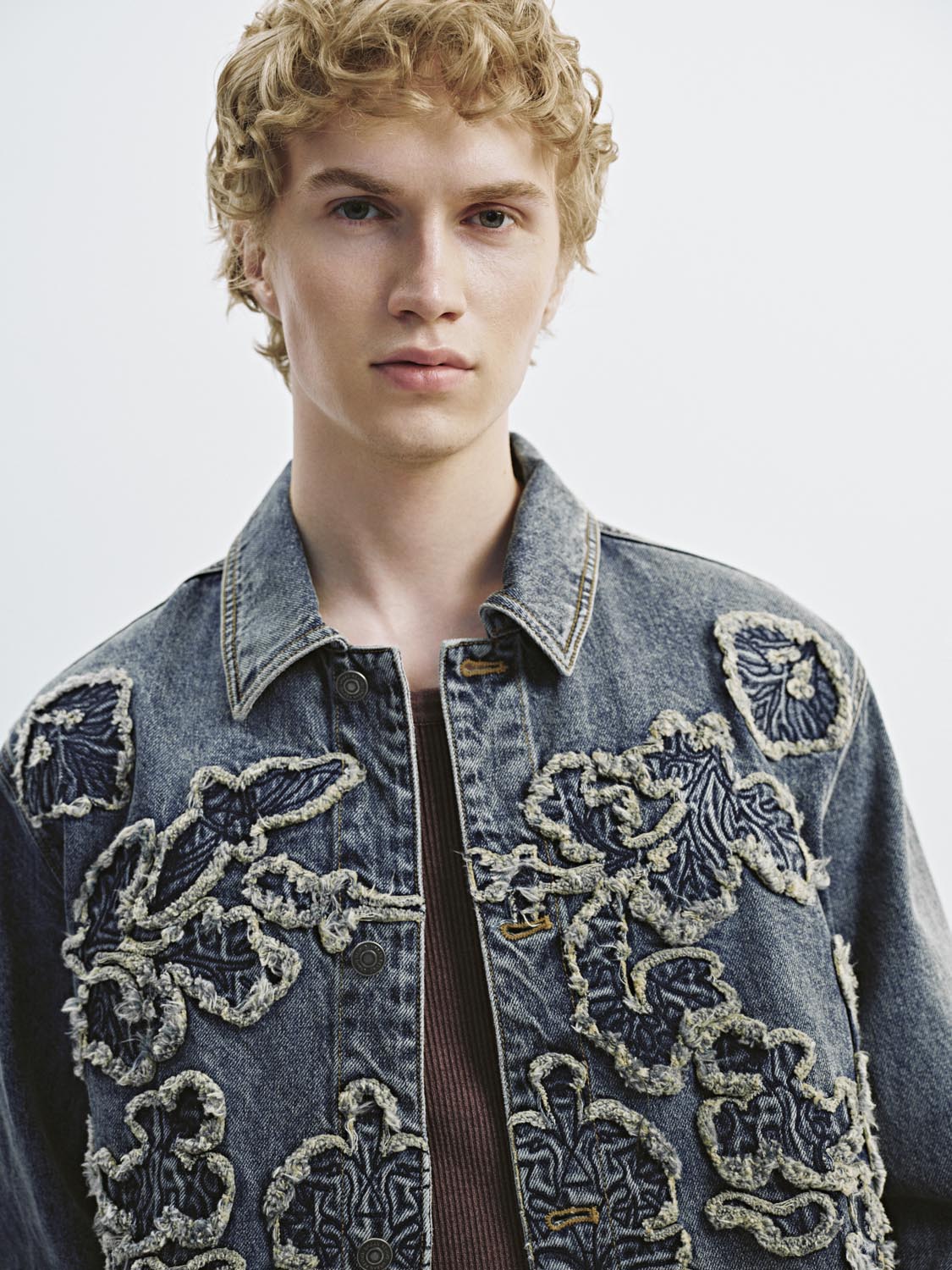 Embroidered Button Up Denim Jackets