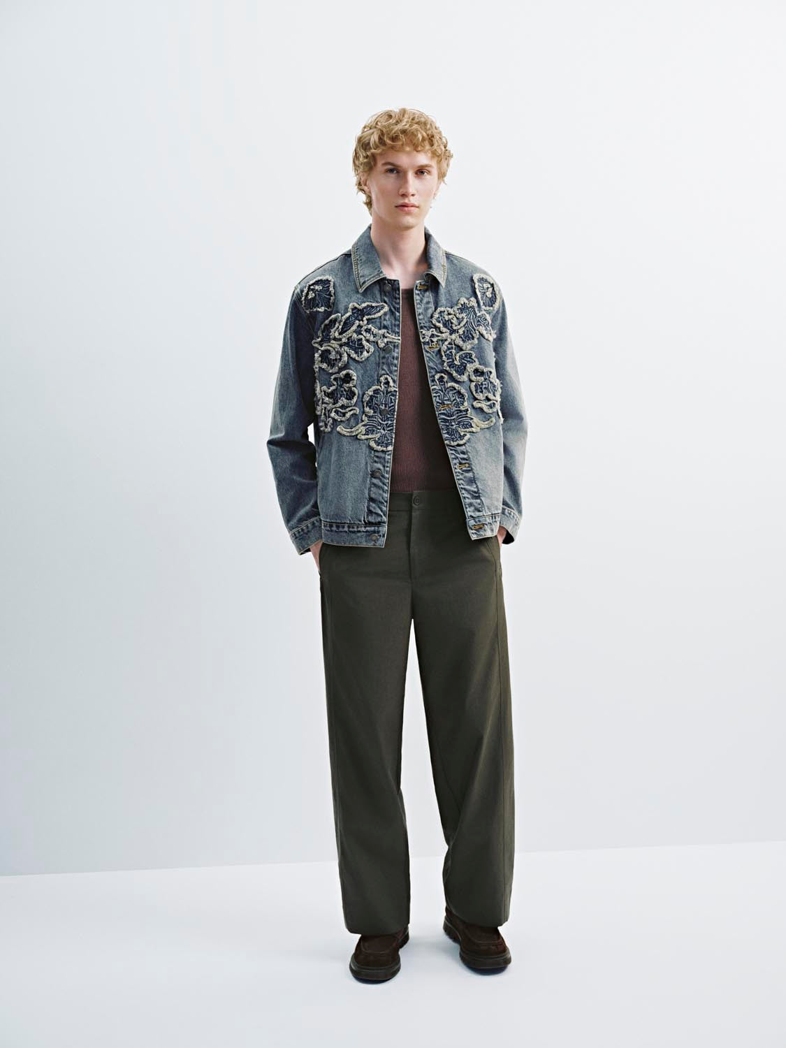 Embroidered Button Up Denim Jackets