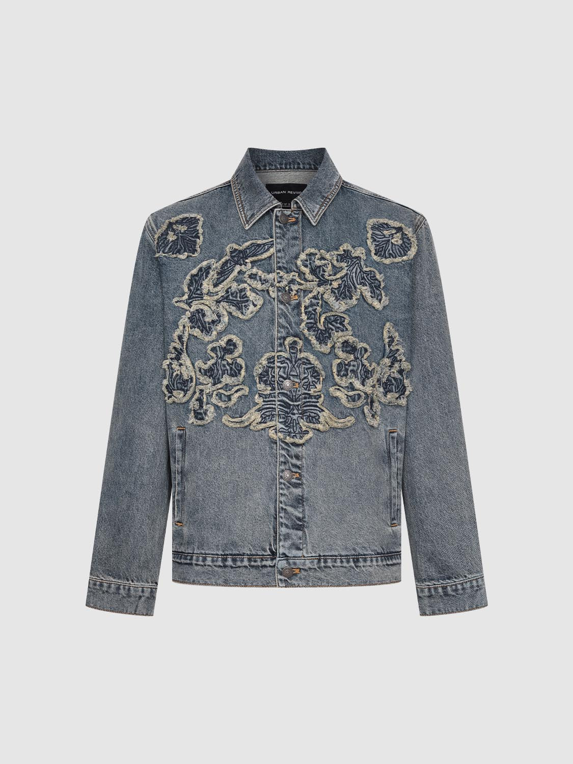 Embroidered Button Up Denim Jackets