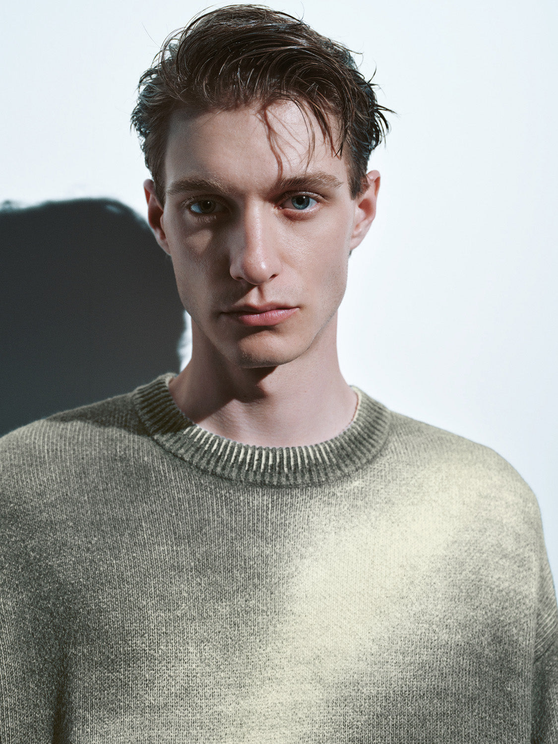 Printed Crew Neck Loose Knitted T-Shirt