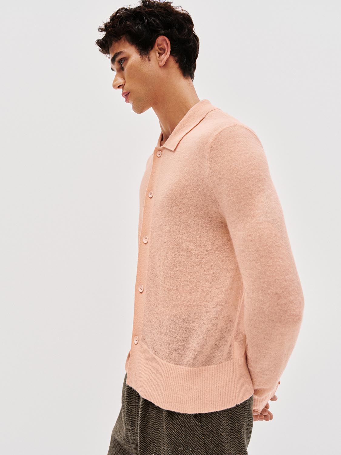 Collared Knitted Cardigans