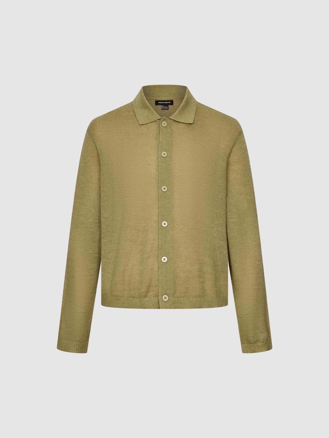 Collared Knitted Cardigans