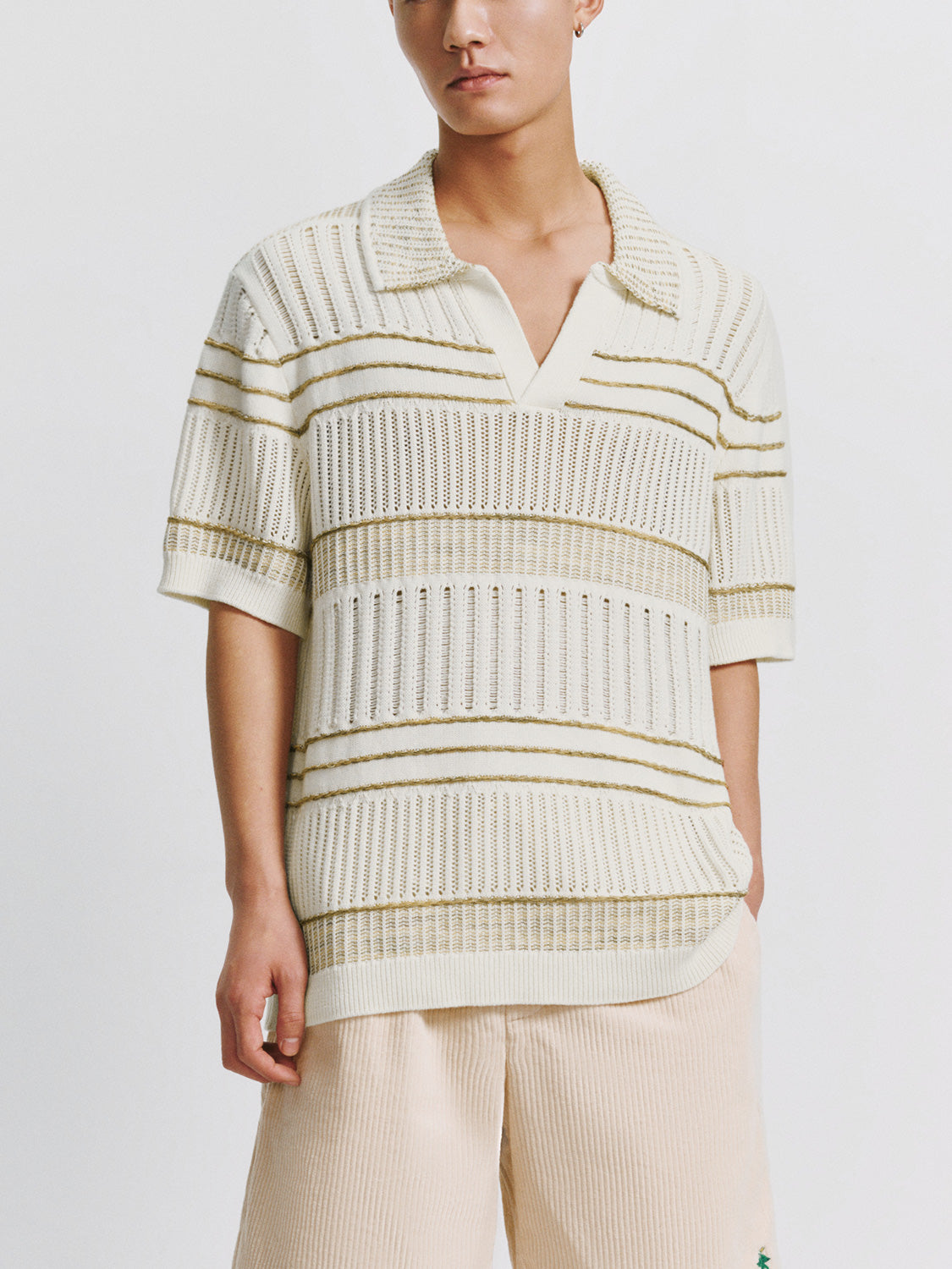 Striped Knitted T-Shirts