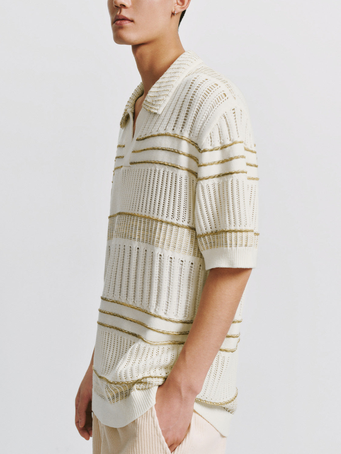 Striped Knitted T-Shirts