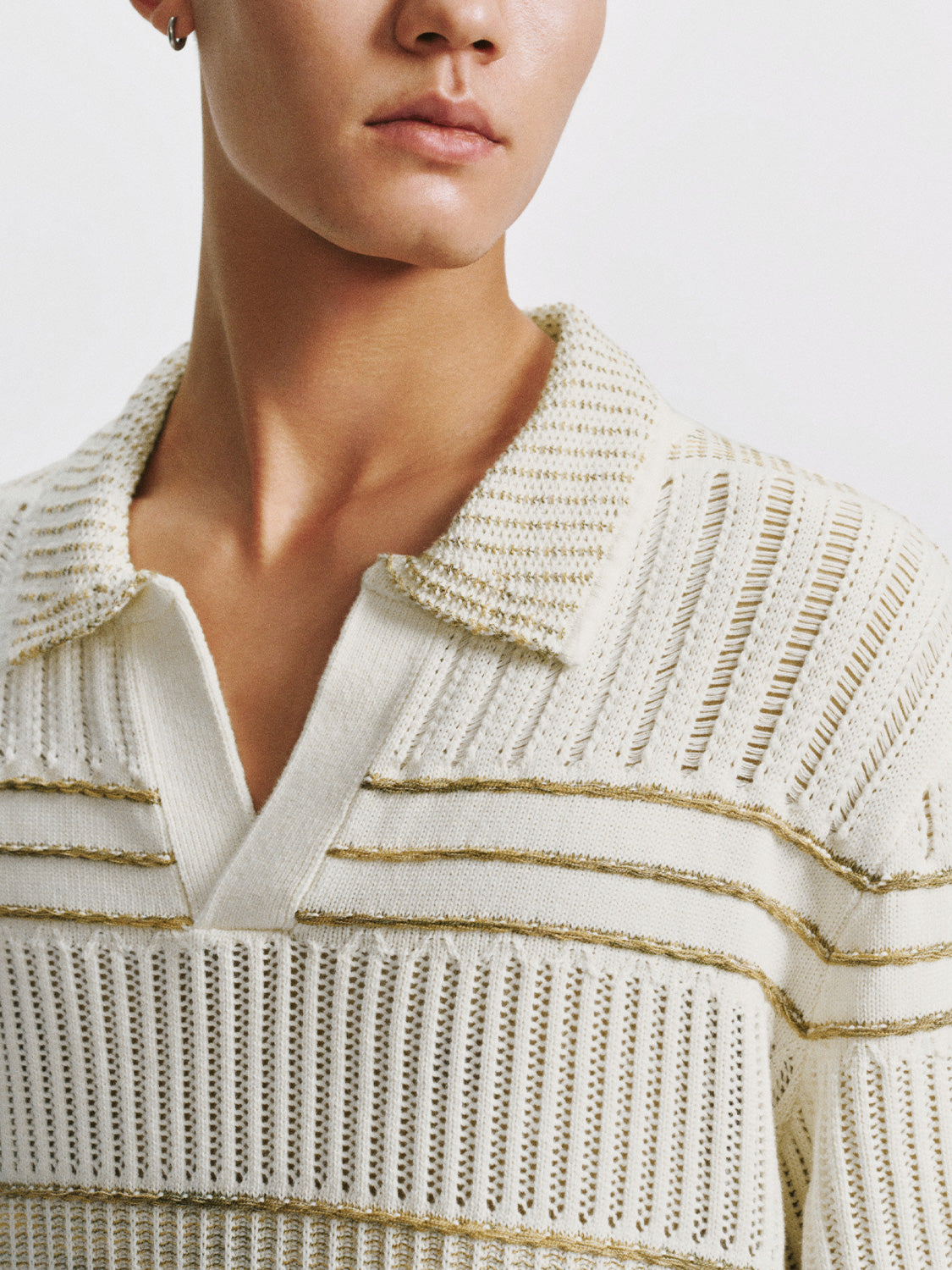 Striped Knitted T-Shirts