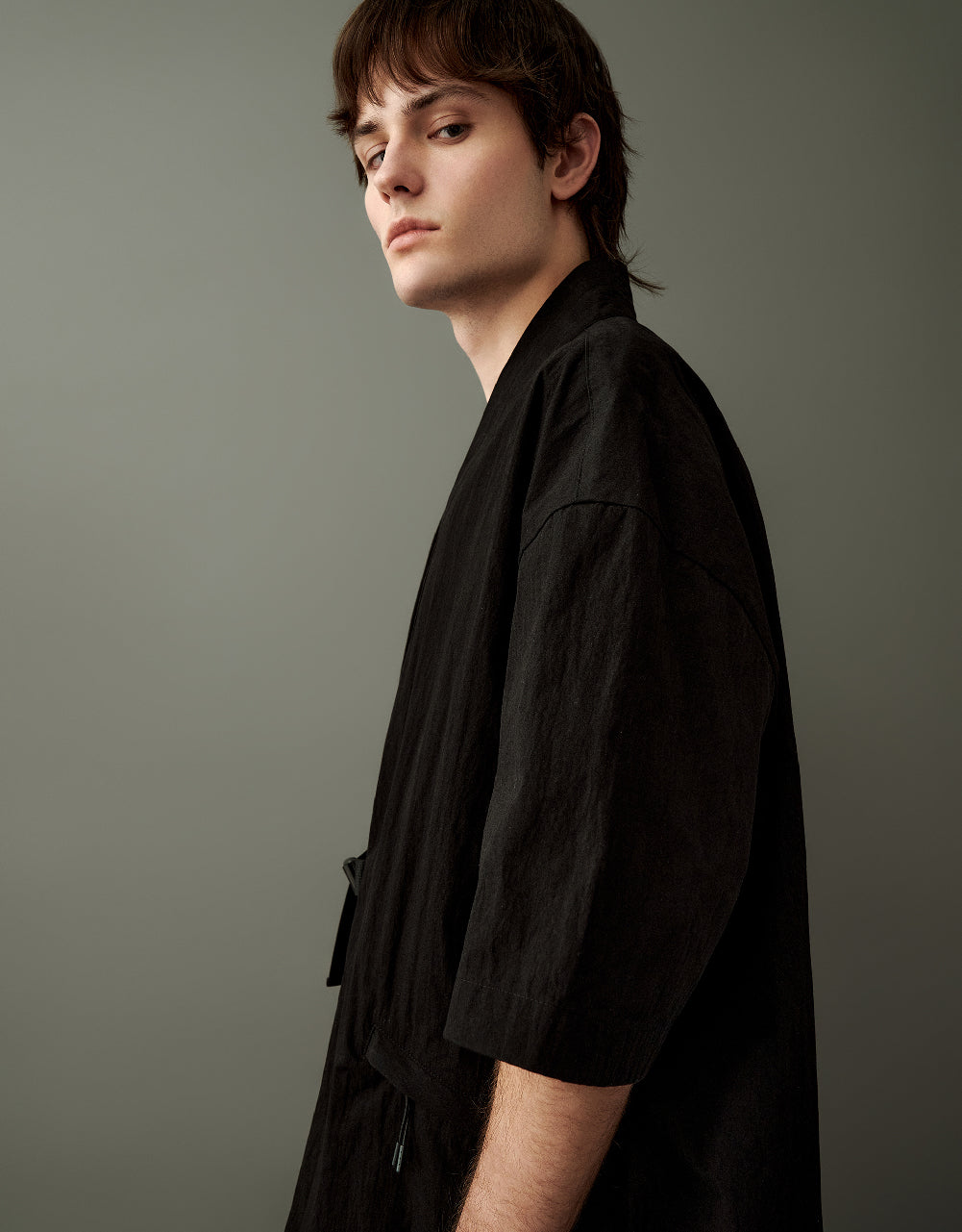 Kimono Lapel Jacket With Pocket