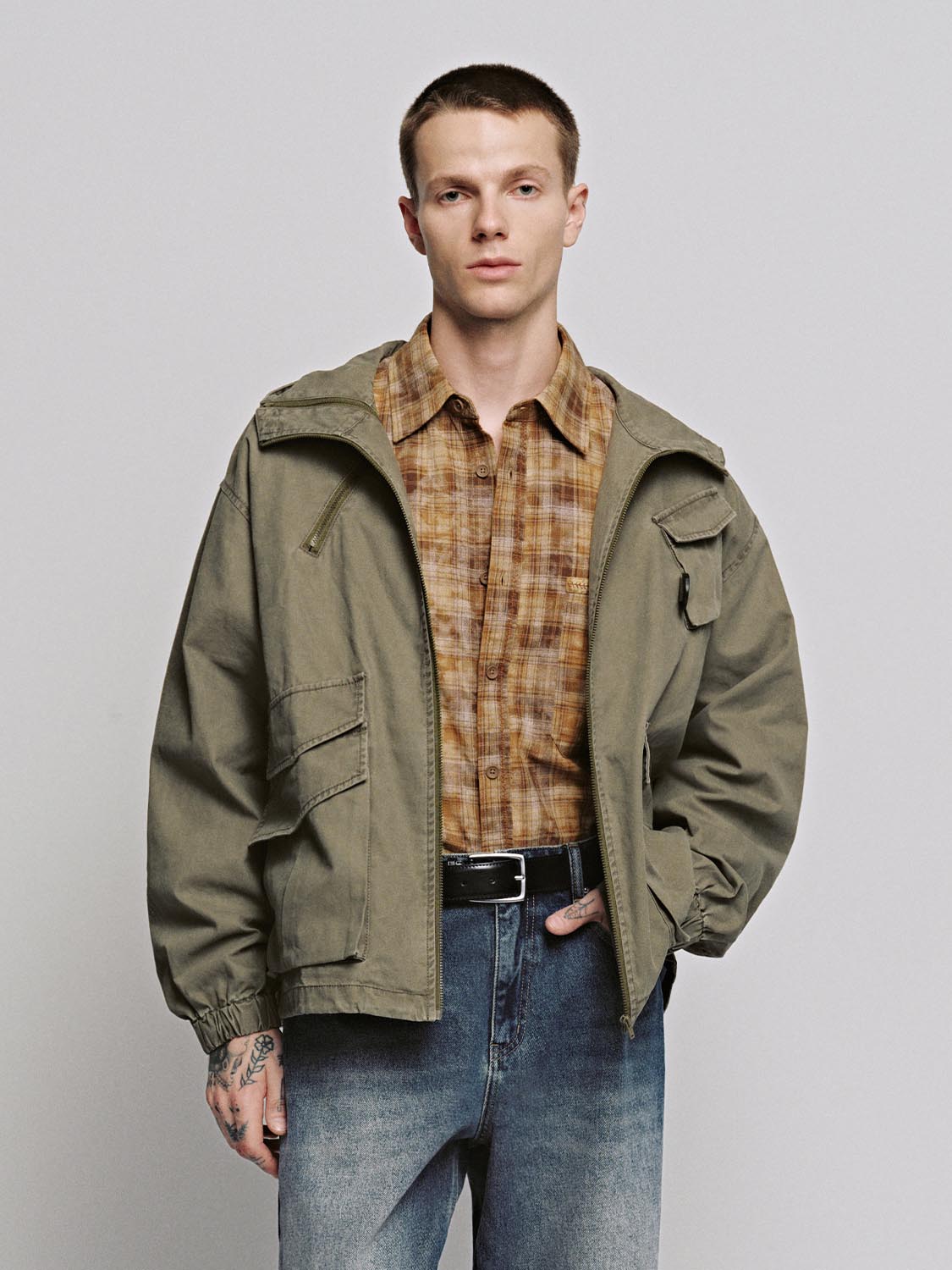 Drawstring Bomber Jackets