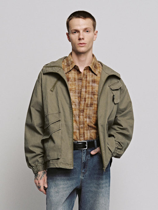 Drawstring Bomber Jackets