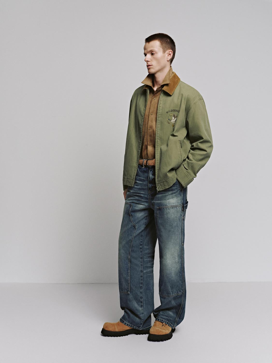 Contrast Zip Up Jackets