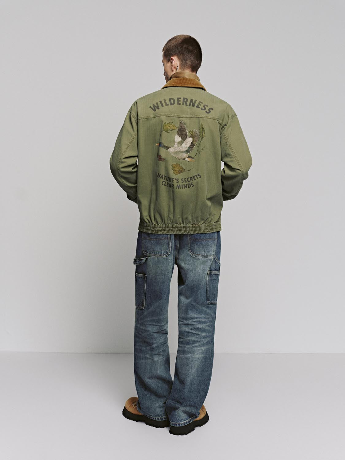 Contrast Zip Up Jackets