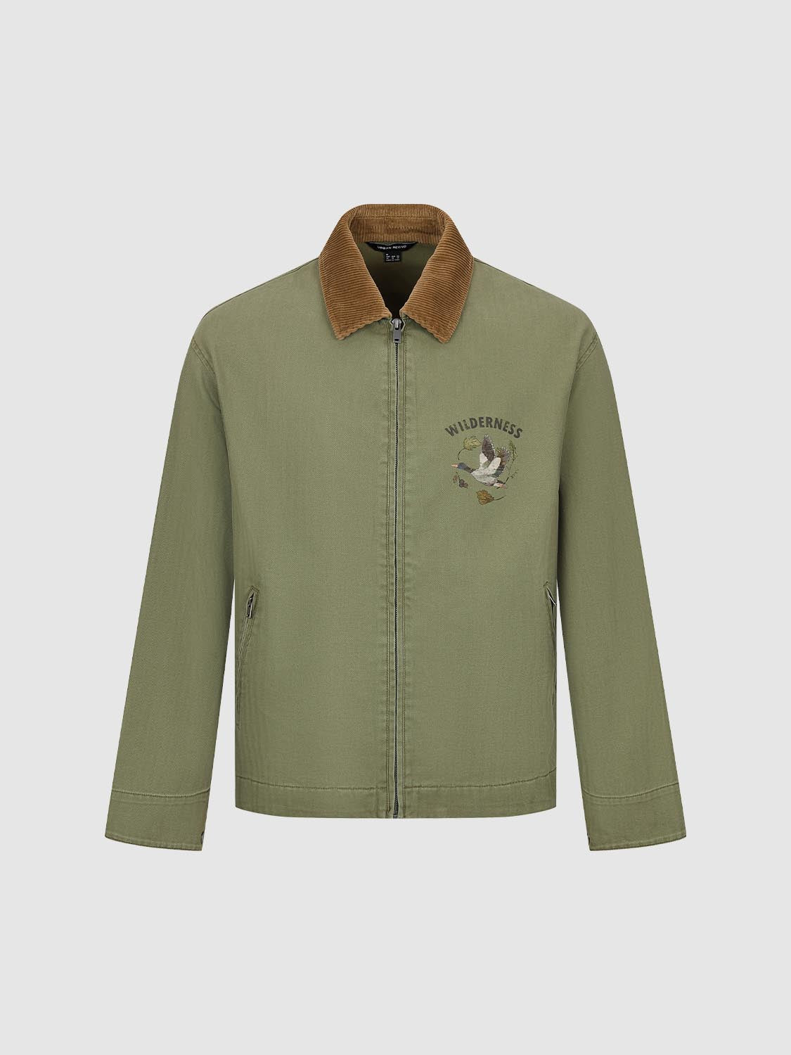 Contrast Zip Up Jackets