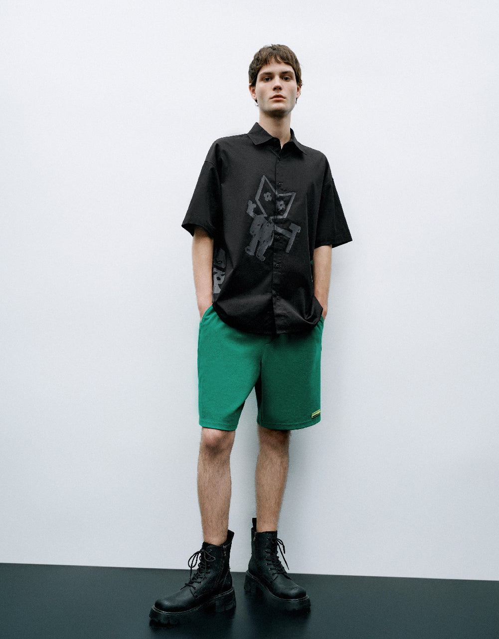 Drop Shoulder Sleeve Loose Shirt