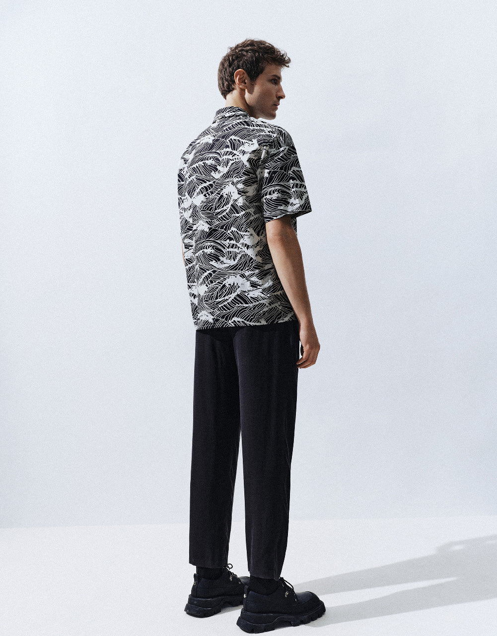 Waves Pattern Loose Shirt