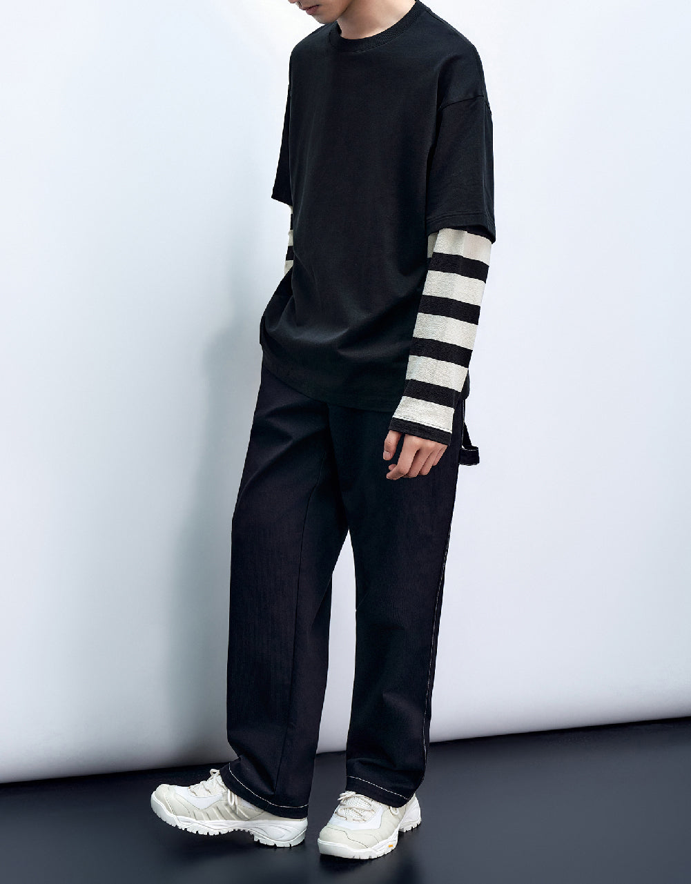 2 In 1 Crew Neck T-Shirt