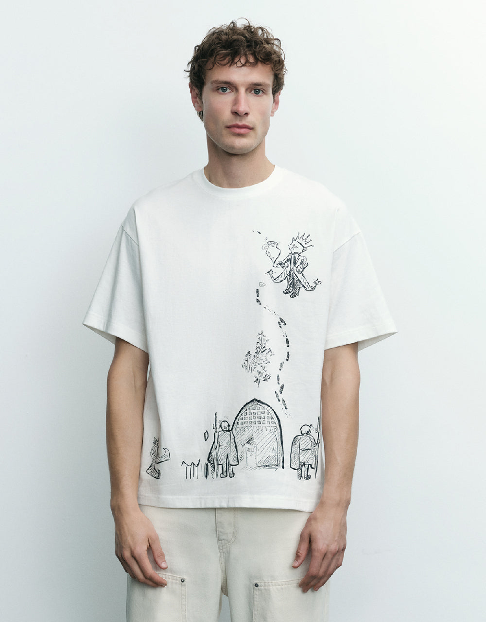 Printed Crew Neck T-Shirt